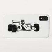 Racesilhouet zwart en wit Case-Mate iPhone case (Achterkant (horizontaal))