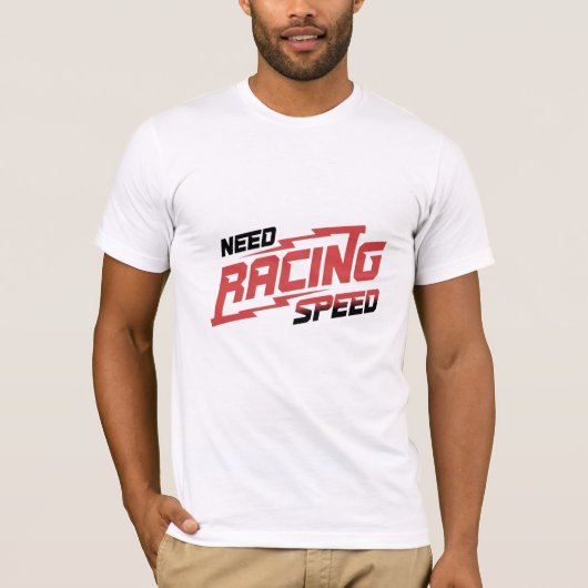 Racesnelheid Auto Grafisch T-shirt 👕 (Voorkant)