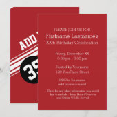  racestrepen - rood en zwart kaart (Voorkant / Achterkant)