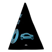 Racetrack Circuit Milestone Age - Teen Boy / Man Feesthoedjes (Rechts)