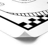 Racetrack Motor Cars Boys DIY Colour Poster (Hoek)