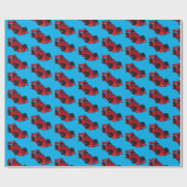 Racetrackventilator voor racewagens cadeaupapier (Vlak)