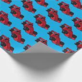 Racetrackventilator voor racewagens cadeaupapier (Hoek)