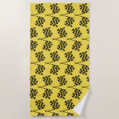 Racevlaggen strandhanddoek strandlaken (Voorkant)