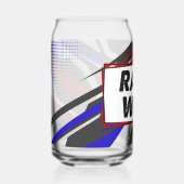 Racevrouw Blikvorm Glas (Voorkant)