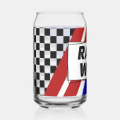 Racevrouw Blikvorm Glas (Voorkant)
