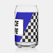 Racevrouw Blikvorm Glas (Achterkant)