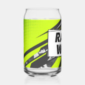 Racevrouw Blikvorm Glas (Voorkant)