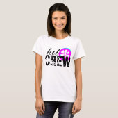 Racevrouw Velg Racende Auto Pitcrew T-shirt (Voorkant volledig)