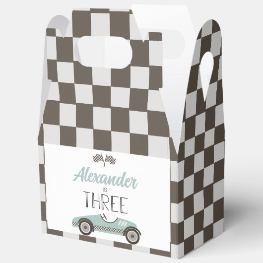 racewagen 3e verjaardag bedankdoosjes (Open)