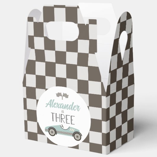  racewagen 3e verjaardag bedankdoosjes (Open)