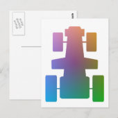 racewagen briefkaart (Voorkant / Achterkant)