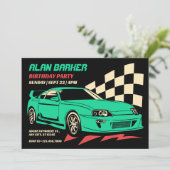  racewagen kaart (Staand voorkant)