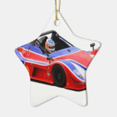 racewagen keramisch ornament (Links)