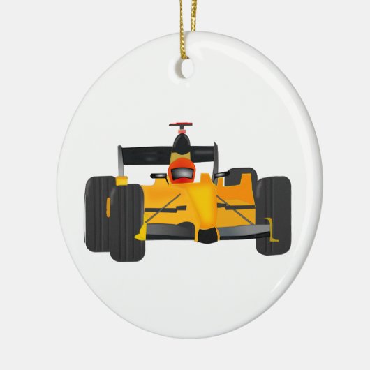 racewagen keramisch ornament (Links)