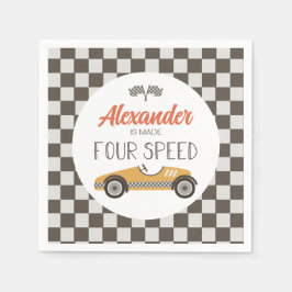  racewagen met vier snelheden, vrijdag servet