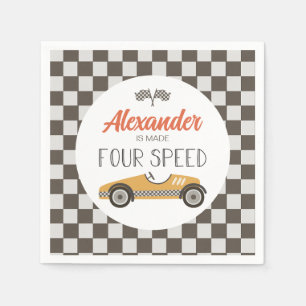 racewagen met vier snelheden, vrijdag servet