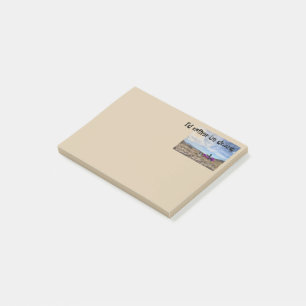 Racewagen naar de woestijn post-it® notes