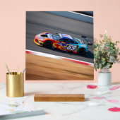 Racewagen nummer 69 in prachtige kleuren acryl bord (Huwelijk)