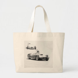 racewagens grote tote bag