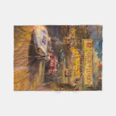  racewagens met wielrennen fleece deken (Voorkant (Horizontaal))