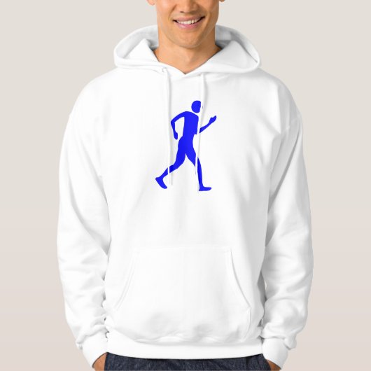 Racewalk - blauw hoodie (Voorkant)