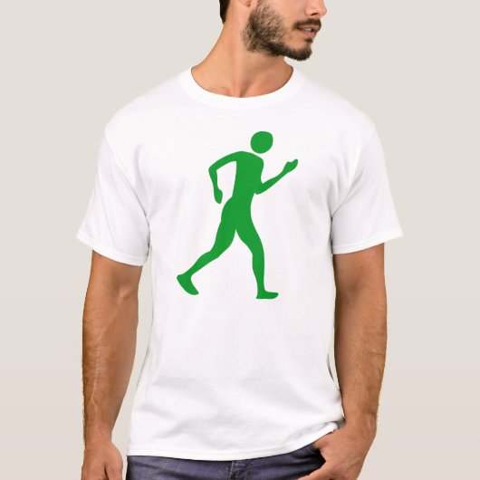 Racewalk - Groen gras T-shirt (Voorkant)