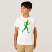 Racewalk - Groen gras T-shirt (Voorkant volledig)