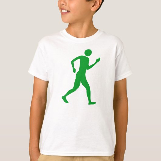 Racewalk - Groen gras T-shirt (Voorkant)