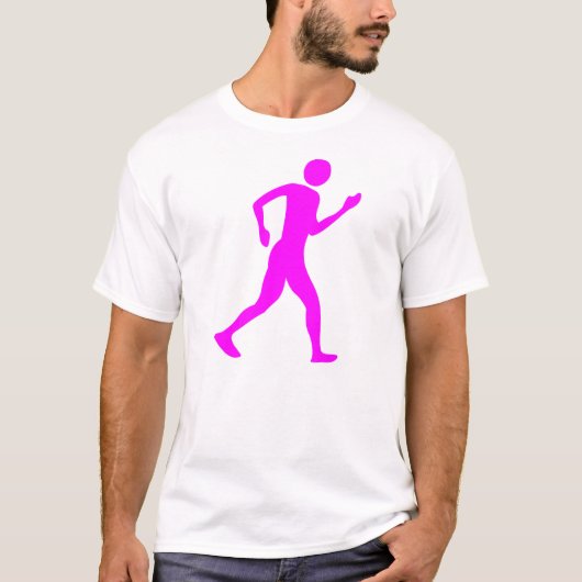 Racewalk - Magenta T-shirt (Voorkant)
