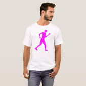 Racewalk - Magenta T-shirt (Voorkant volledig)