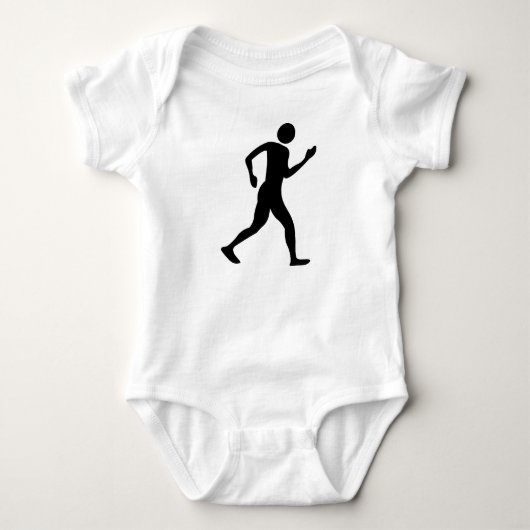 Racewalk - zwart romper (Voorkant)
