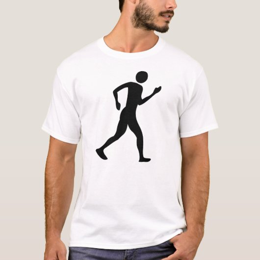 Racewalk - zwart t-shirt (Voorkant)