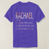 Rachael meisje naam definitie t-shirt (Design voorkant)