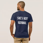 Rachel Alexandra - "Ze is niet normaal." T-shirt (Achterkant volledig)