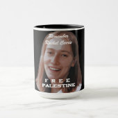 Rachel Corrie Free Palestine Mok (Midden)