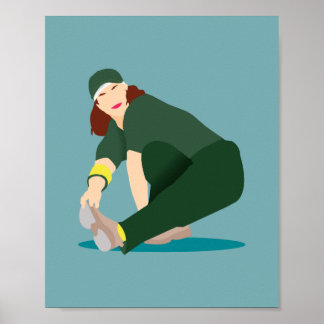 Rachel De Australische Breakdancer Poster