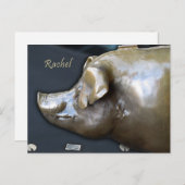 RACHEL DE PIGGY BANK BRIEFKAART (Voorkant / Achterkant)