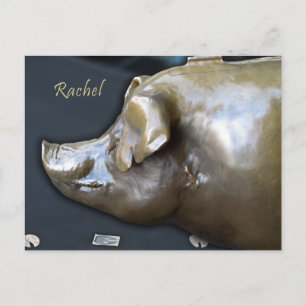 RACHEL DE PIGGY BANK BRIEFKAART