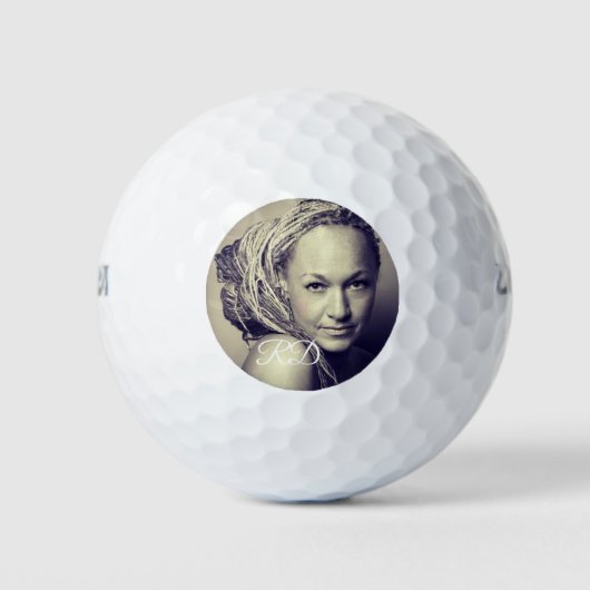 Rachel Dolezal Golf Ball Set van 3 Golfballen (Voorkant)