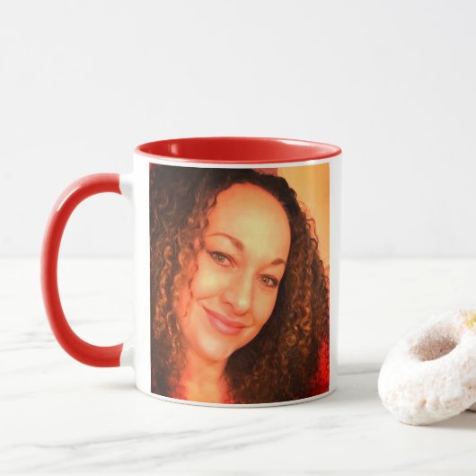 Rachel Dolezal Mok met rode hendel (Met donut)
