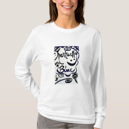 Rachel Doodle Art - Kentucky Blue T-shirt