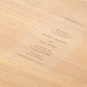 Rachel formele elegante bruiloft acryl uitnodigingen (Laagn)