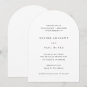 Rachel formele elegante bruiloft kaart (Voorkant / Achterkant)