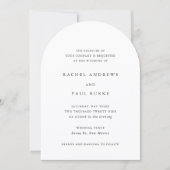 Rachel formele elegante bruiloft kaart (Voorkant)