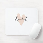 Rachel Heart Name Graphic Muismat (Met muis)
