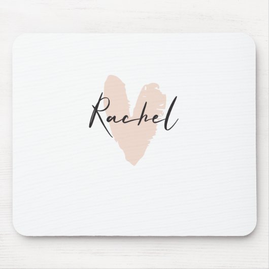 Rachel Heart Name Graphic Muismat (Voorkant)