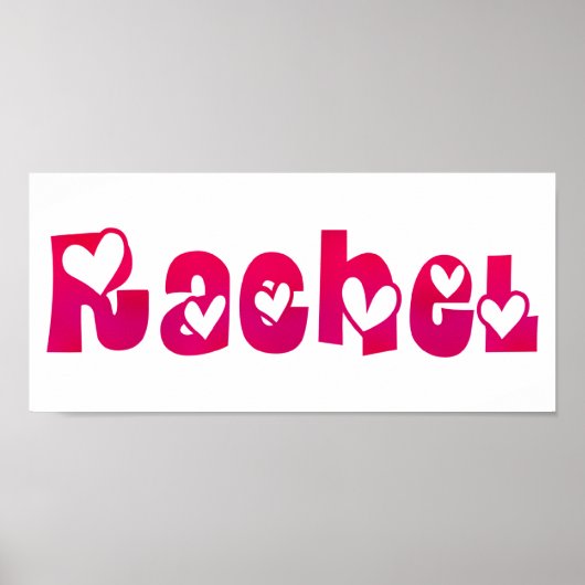 Rachel in het hart poster (Voorkant)