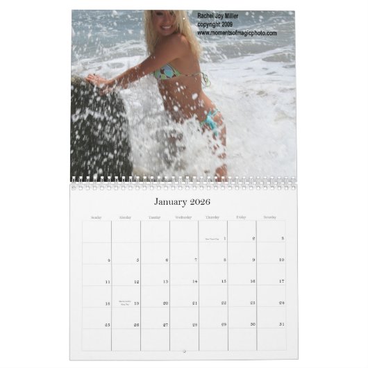 Rachel Joy Miller Bikini Pin-Up Calendar Kalender (Jan 2026)