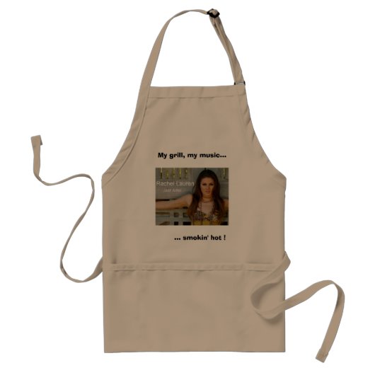 Rachel Lauren - BBQ apron - tan Standaard Schort (Voorkant)